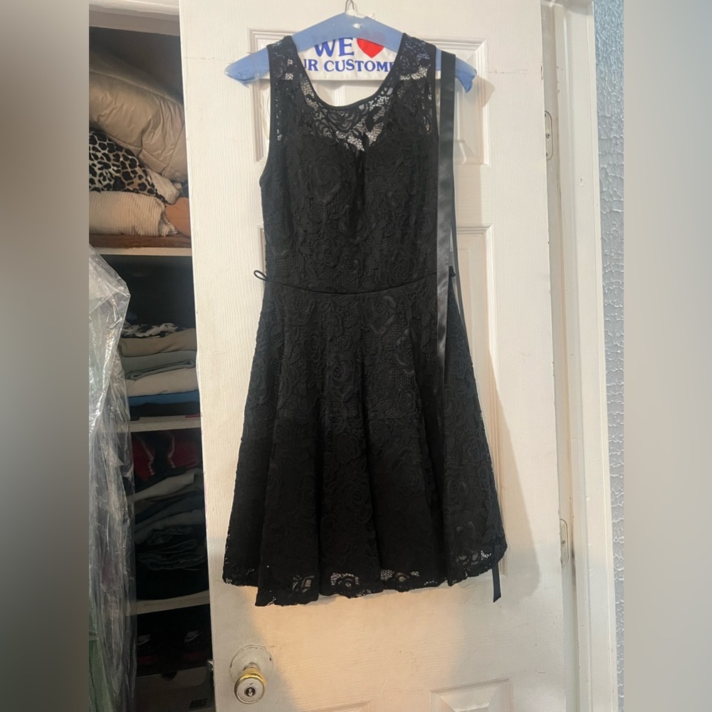 worn once and never again, a size small in kids short dress